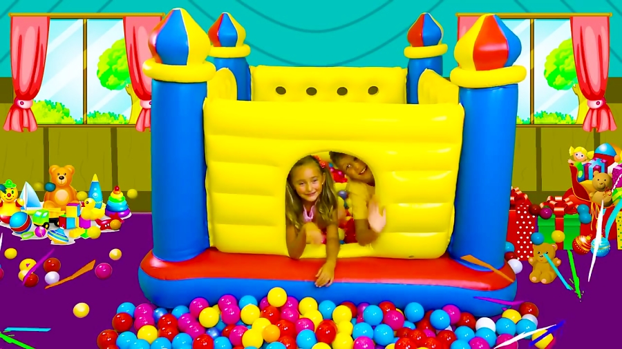 اسباب بازی ها و خانواده مهربان - مکس و قلعه غول پیکر بادی